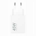 Xiaomi MDY-17-EF 45W USB-A sieninis įkroviklis - baltas