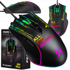 Wozinsky WMGK-7200 laidinė optinė RGB žaidimo pelė 7200 DPI - juoda -- Gaming Accessories