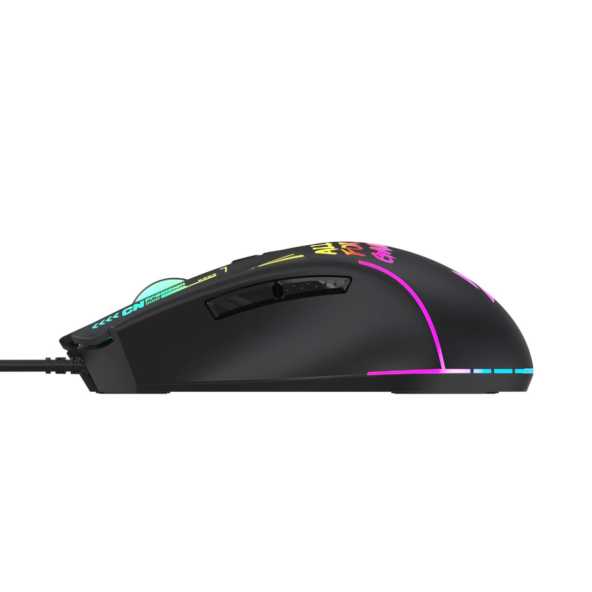 Wozinsky WMGK-7200 laidinė optinė RGB žaidimo pelė 7200 DPI - juoda -- Gaming Accessories