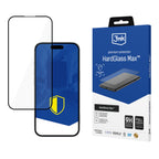 Grūdintas stiklas 3mk HardGlass Max Black Apple iPhone 17 Pro -- iPhone 17 Pro