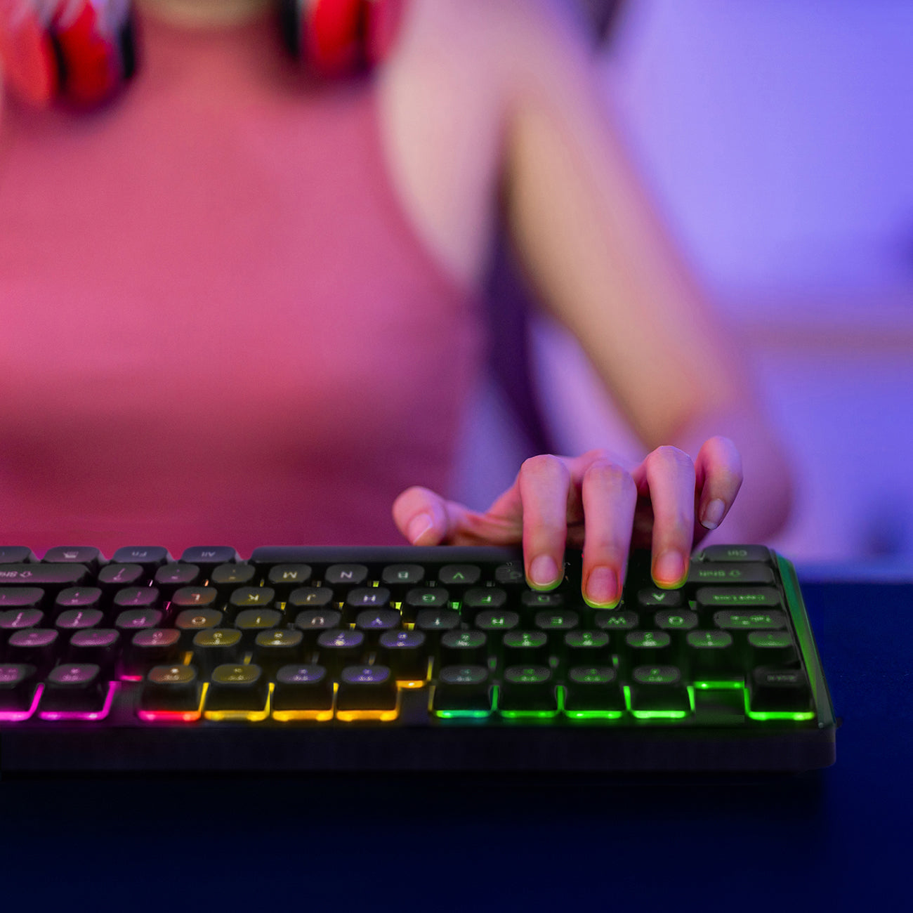 Wozinsky WKG-200 RGB Membraninė Žaidimų Klaviatūra su Slinkties Ratuku - Juoda -- Gaming Accessories
