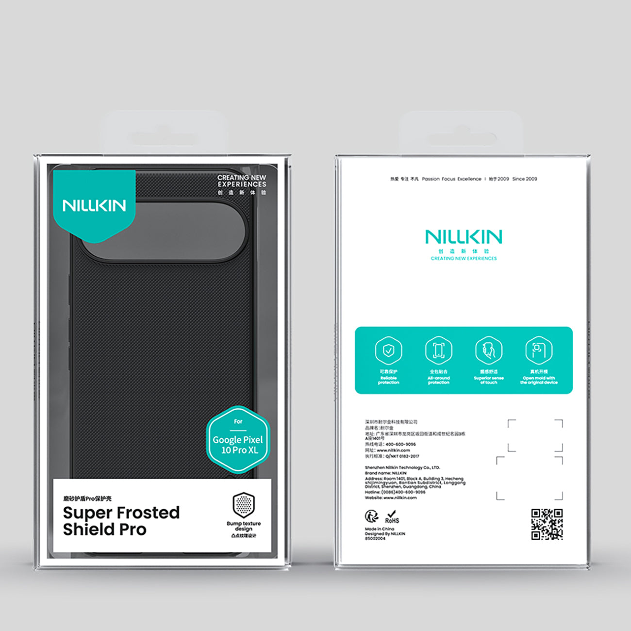 Nillkin Super Frosted Shield Pro dėklas Pixel 10 Pro XL – juodas