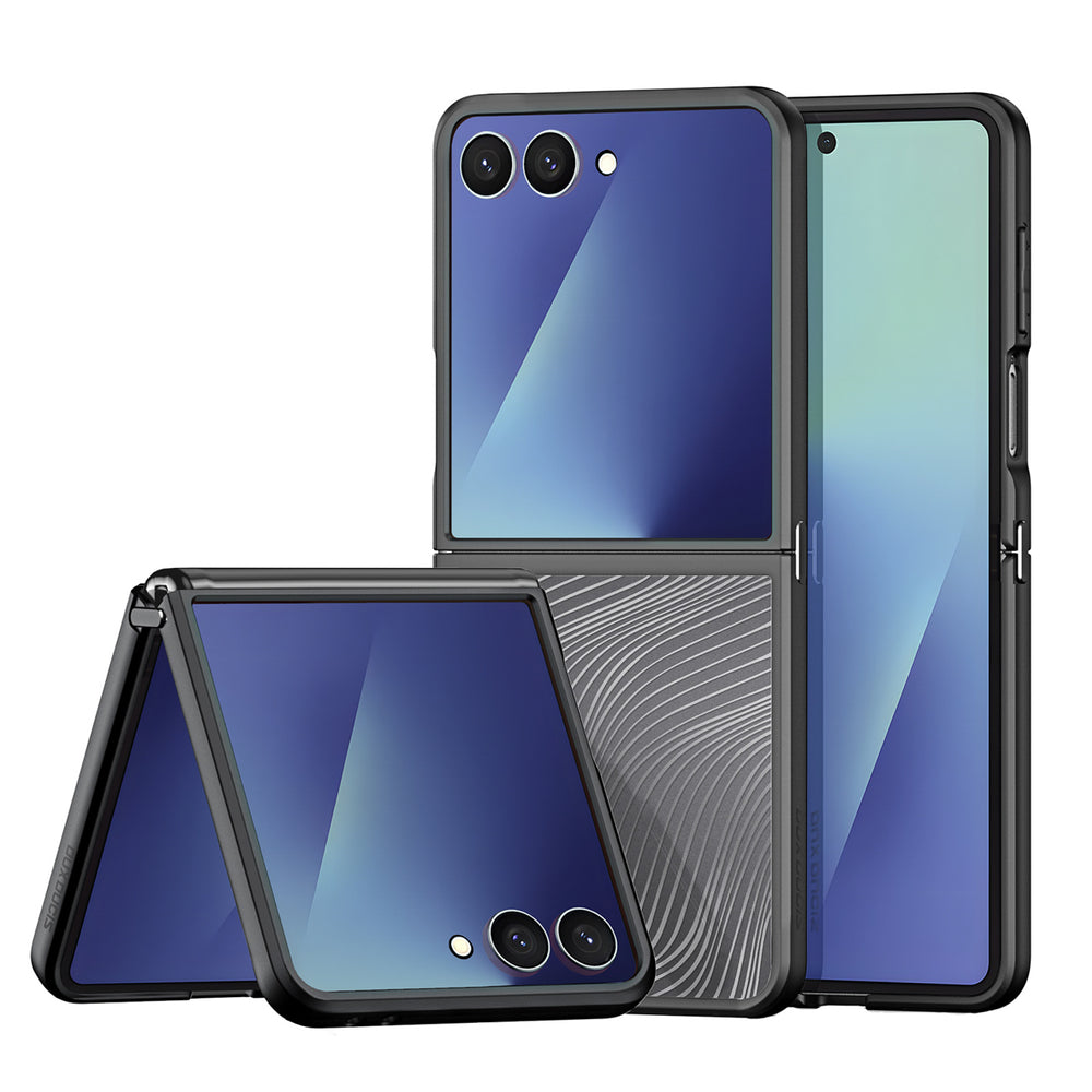 Dux Ducis Aimo dėklas Samsung Galaxy Z Flip7 – juodas -- Samsung Galaxy Z Flip 7