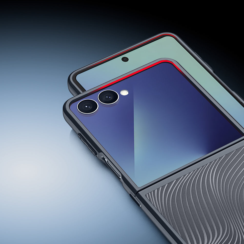 Dux Ducis Aimo dėklas Samsung Galaxy Z Flip7 – juodas -- Samsung Galaxy Z Flip 7