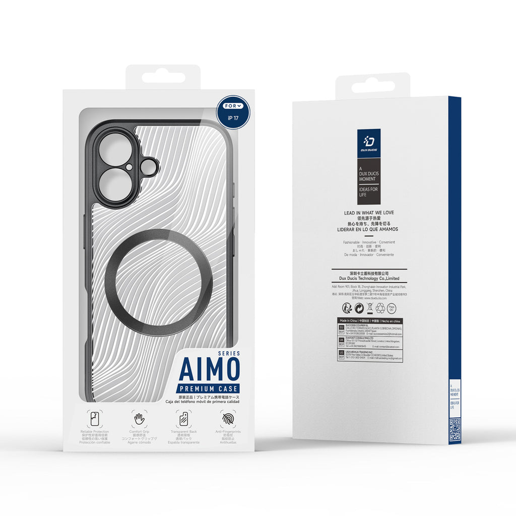 Dux Ducis Aimo Mag MagSafe dėklas iPhone 17 – juodas
