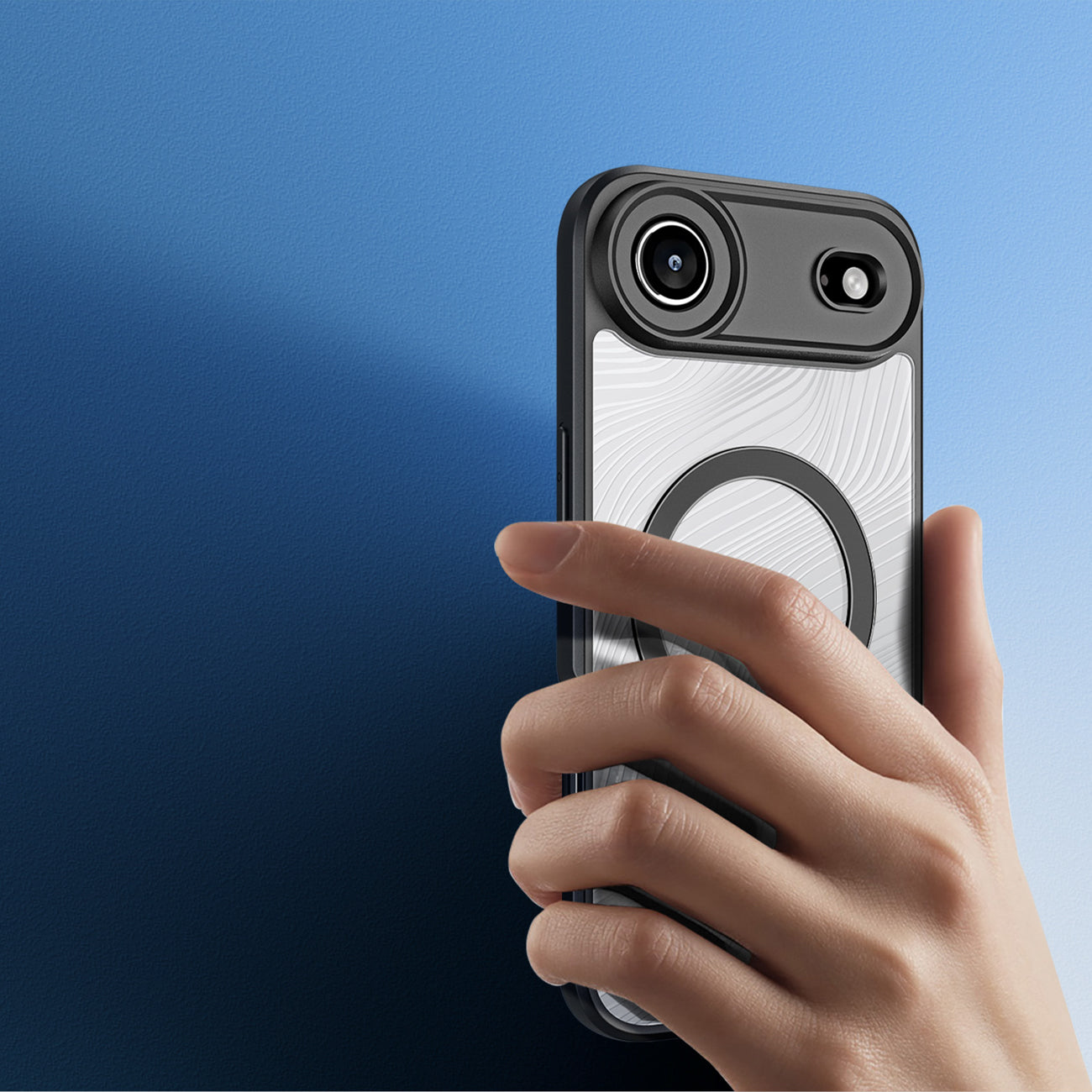 Dux Ducis Aimo Mag magnetinis dėklas iPhone 17 Air – juodas