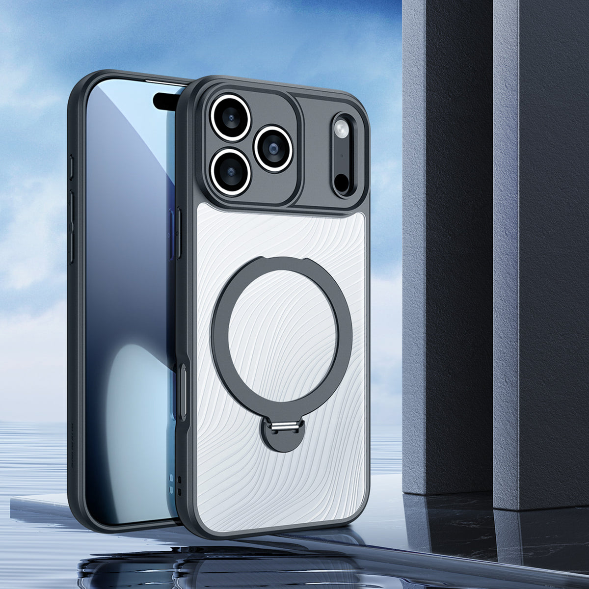 Dux Ducis Aimo Mag MagSafe dėklas iPhone 17 Pro – juodas