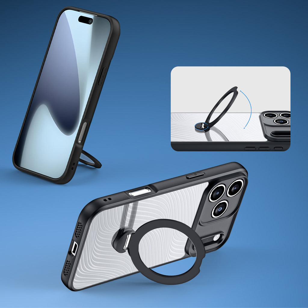 Dux Ducis Aimo Mag MagSafe dėklas iPhone 17 Pro – juodas