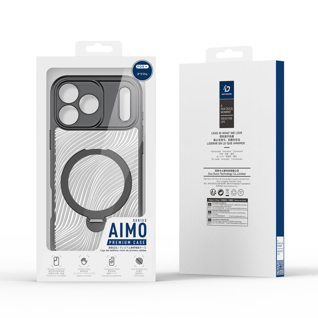 Dux Ducis Aimo Mag MagSafe dėklas iPhone 17 Pro – juodas