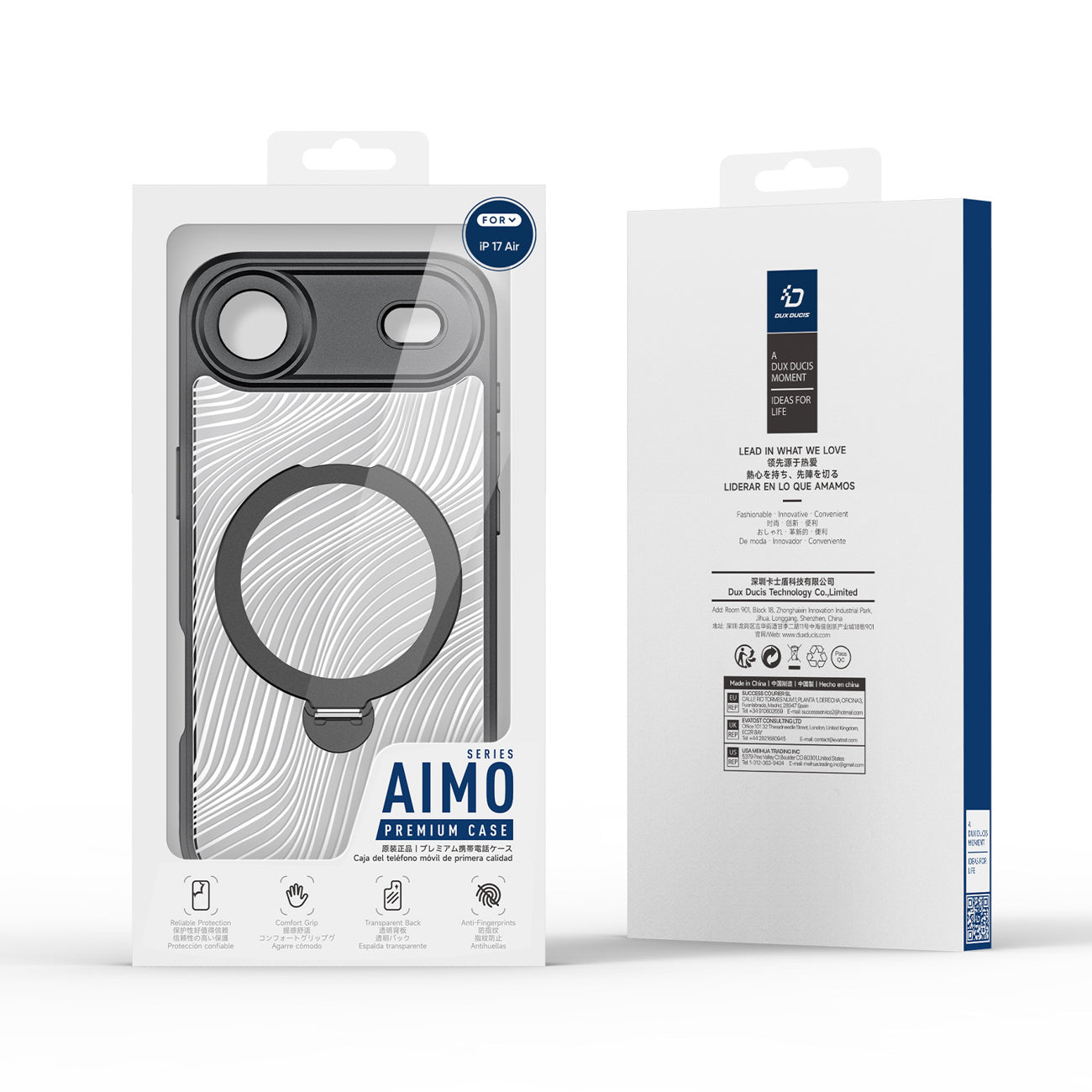 Dux Ducis Aimo Mag MagSafe dėklas iPhone 17 Air – juodas