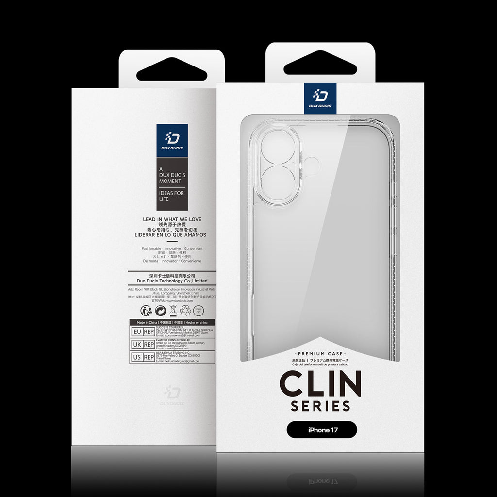 Skaidrus Dux Ducis Clin dėklas iPhone 17