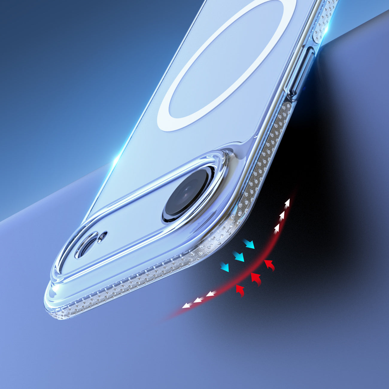MagSafe skaidrus dėklas iPhone 17 Air – Dux Ducis