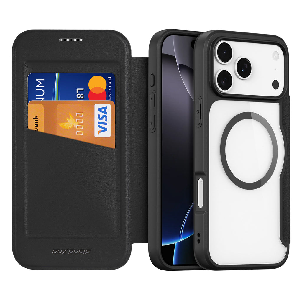 Dux Ducis Skin X Pro MagSafe dėklas iPhone 17 Pro – juodas