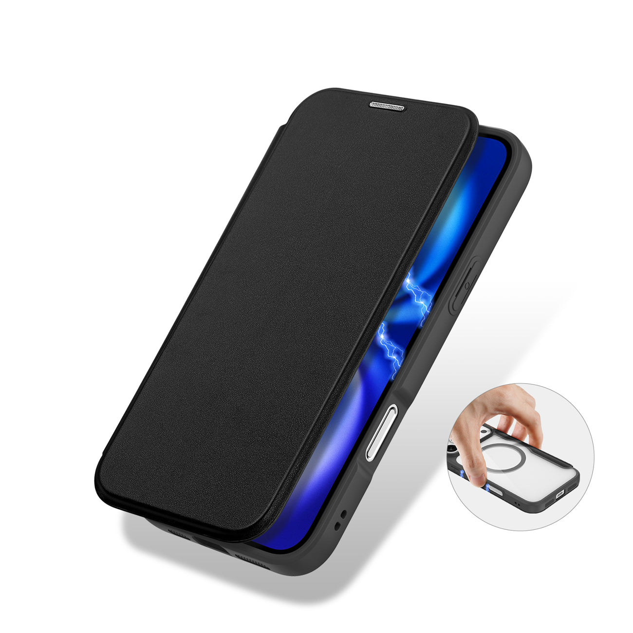 Dux Ducis Skin X Pro MagSafe dėklas iPhone 17 Pro – juodas