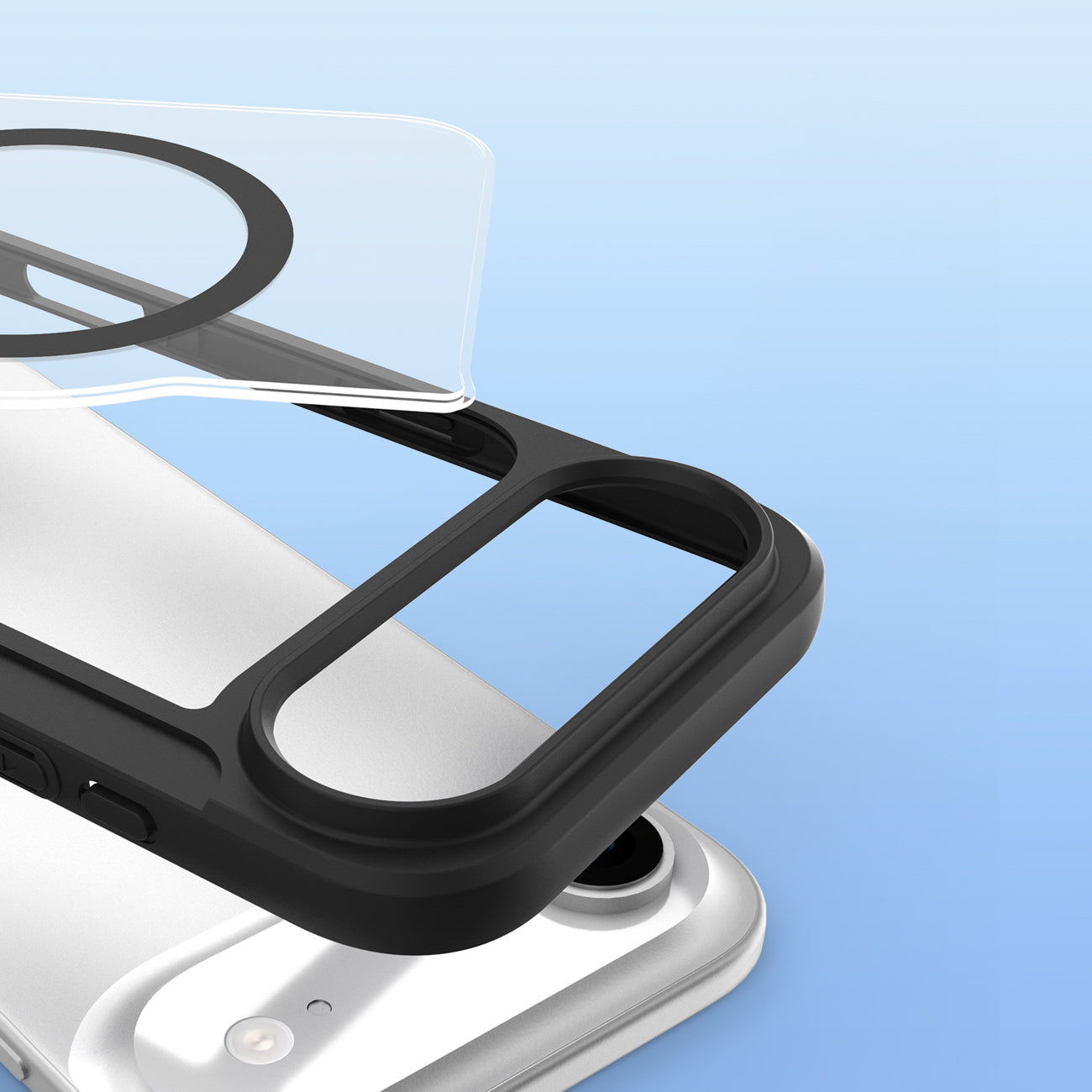 Dux Ducis Skin X Pro MagSafe dėklas–piniginė iPhone 17 Air – juodas