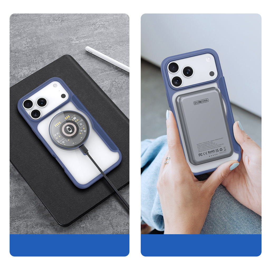 Dux Ducis Skin X Pro MagSafe dėklas iPhone 17 Pro – mėlynas