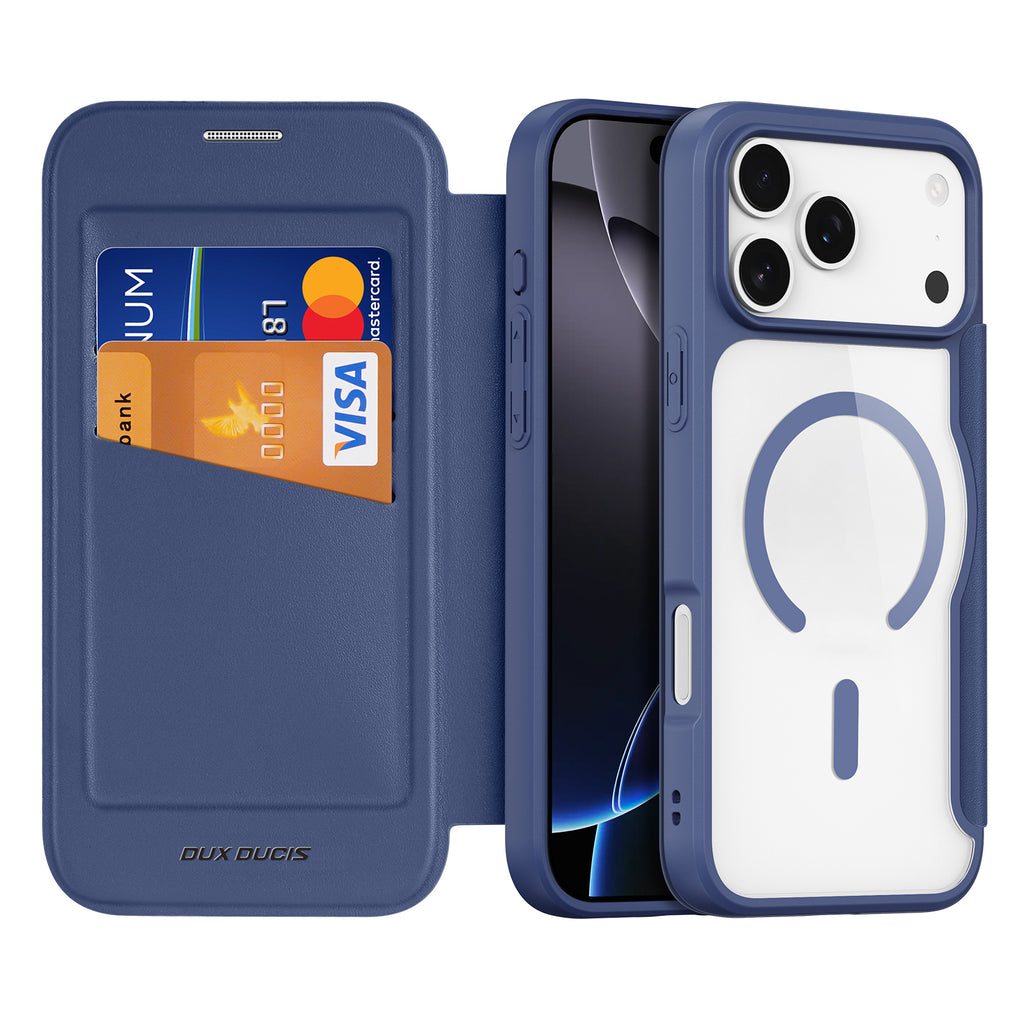 Dux Ducis Skin X Pro MagSafe dėklas iPhone 17 Pro – mėlynas