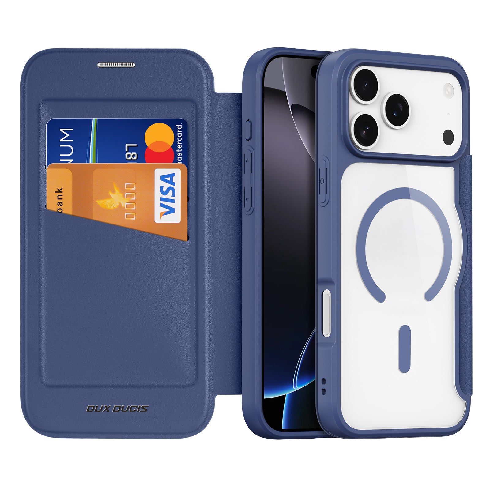Dux Ducis Skin X Pro MagSafe dėklas iPhone 17 Pro – mėlynas