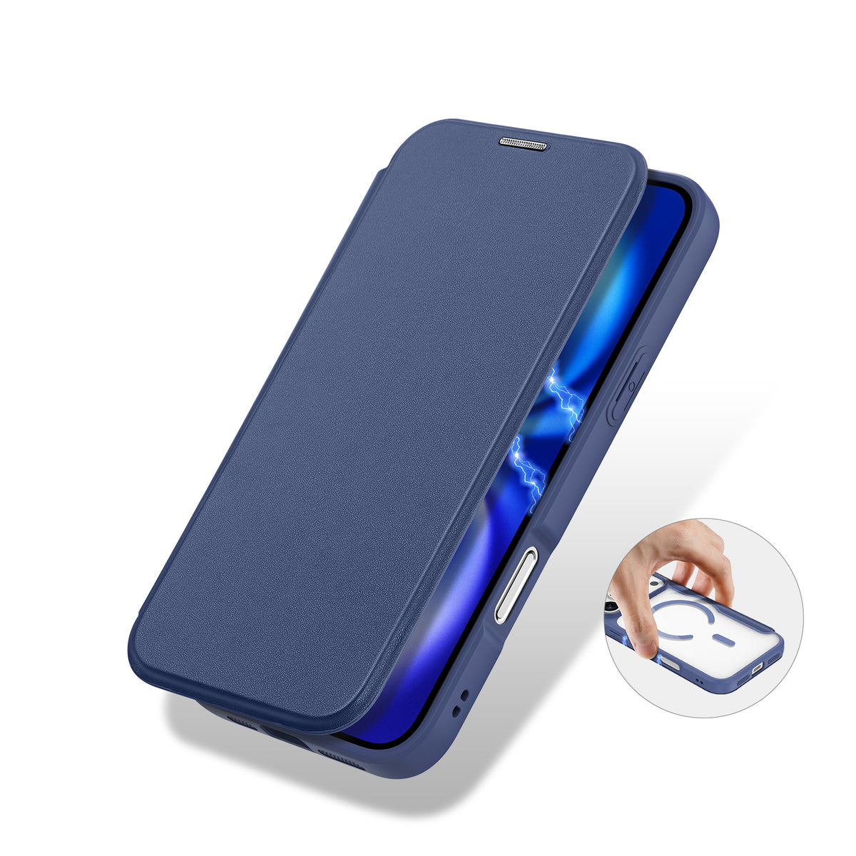 Dux Ducis Skin X Pro dėklas iPhone 17 Pro Max – mėlynas