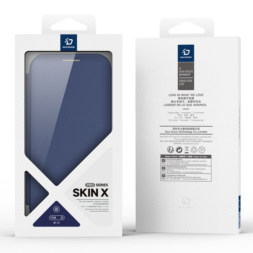 Dux Ducis Skin X Pro MagSafe dėklas iPhone 17 Air – mėlynas