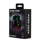 Wozinsky WMGB-3200 belaidis optinis žaidimų pelė su įmontuota išsikraunama baterija 3200 DPI ir RGB apšvietimu - juoda --...