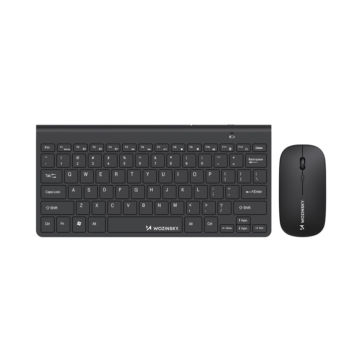 Wozinsky belaidė klaviatūra + kompaktiška pelė rinkinys - juoda -- Gaming Accessories
