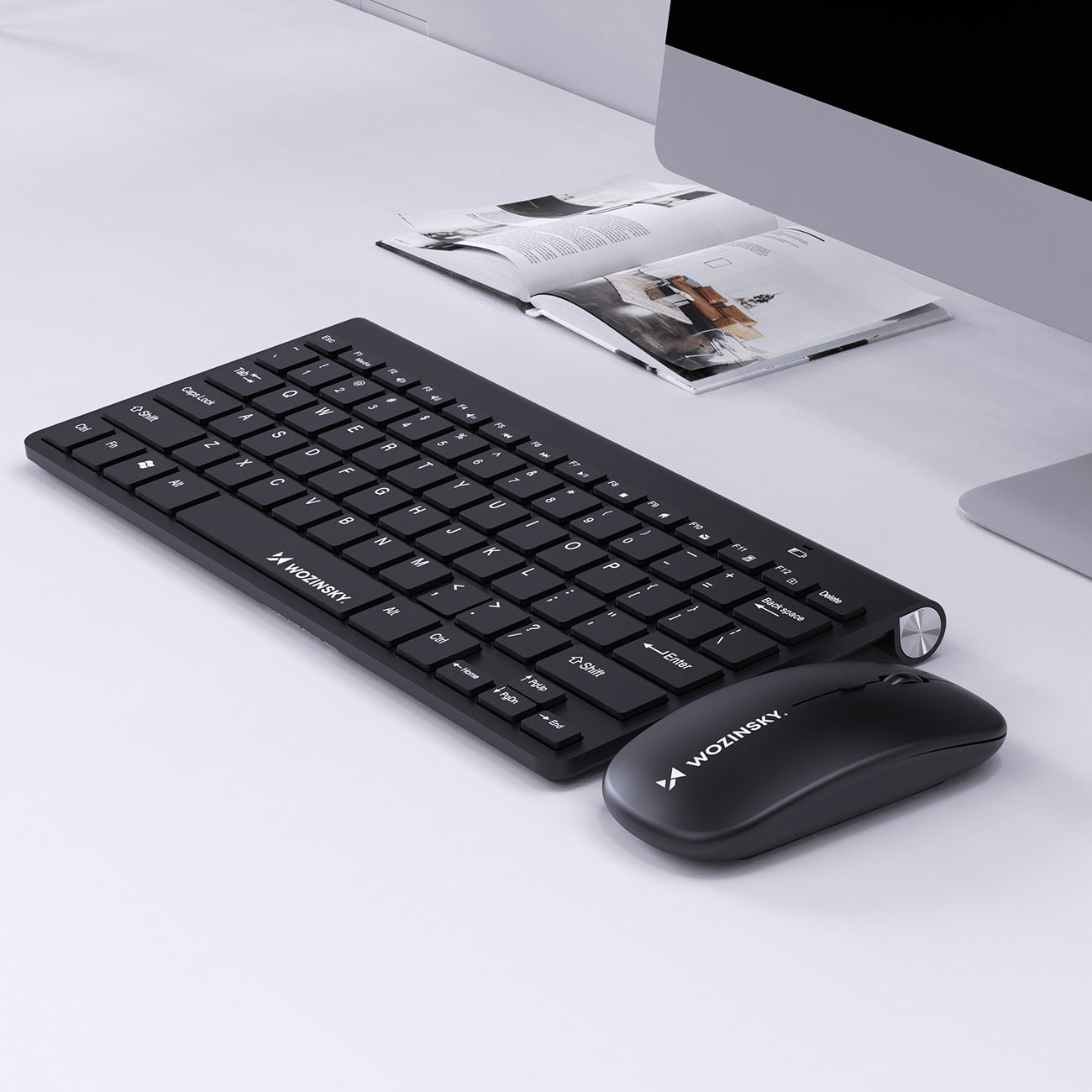 Wozinsky belaidė klaviatūra + kompaktiška pelė rinkinys - juoda -- Gaming Accessories