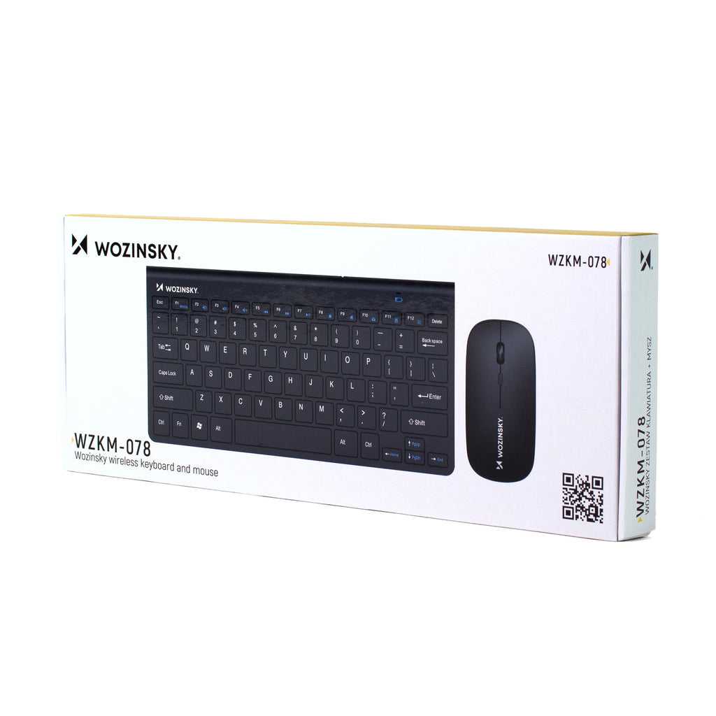 Wozinsky belaidė klaviatūra + kompaktiška pelė rinkinys - juoda -- Gaming Accessories