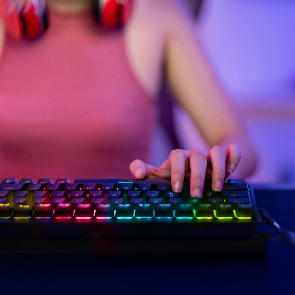 Wozinsky WKGP-1165 Mechaninė Žaidimų Klaviatūra su RGB Apšvietimu - Juoda -- Gaming Accessories