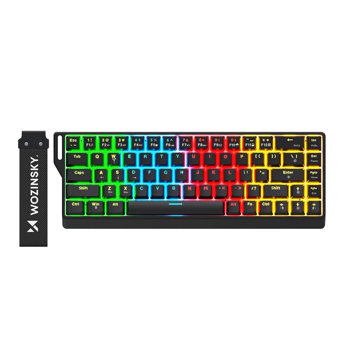 Wozinsky WKGP-1165 Mechaninė Žaidimų Klaviatūra su RGB Apšvietimu - Juoda -- Gaming Accessories