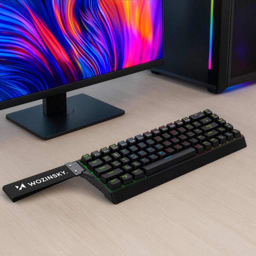 Wozinsky WKGP-1165 Mechaninė Žaidimų Klaviatūra su RGB Apšvietimu - Juoda -- Gaming Accessories