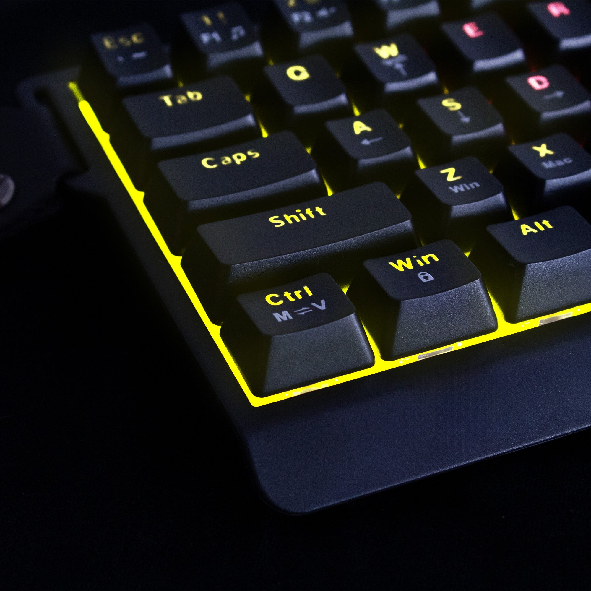 Wozinsky WKGP-1165 Mechaninė Žaidimų Klaviatūra su RGB Apšvietimu - Juoda -- Gaming Accessories