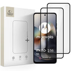 Tech-Protect Glass Fit+ stiklas Moto G56 5G – juodas (2 vnt.) -- Moto G56