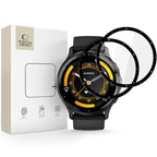 Tech-Protect Glass Flex+ apsauginis stiklas Garmin Venu 3 – juodas (2 vnt.) -- Garmin Venu 3