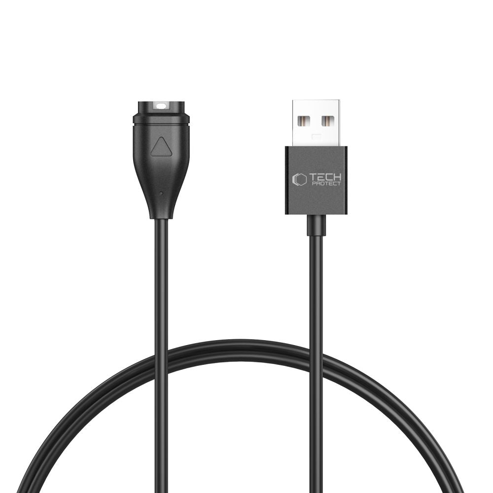 Tech-Protect MC04 UltraBoost USB-A laidas Garmin laikrodžiui 1m - juodas -- Cell phone cables