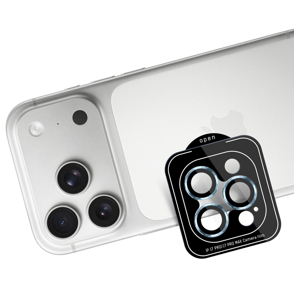 3mk Lens Protection Pro grūdintas stiklas, skirtas iPhone 17 Pro / 17 Pro Max – šviesiai mėlynas