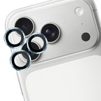 3mk Lens Protection Pro grūdintas stiklas, skirtas iPhone 17 Pro / 17 Pro Max – šviesiai mėlynas