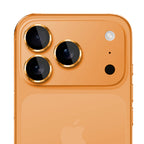 3mk Lens Protection Pro grūdintas stiklas, skirtas iPhone 17 Pro / 17 Pro Max – oranžinis