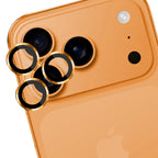 3mk Lens Protection Pro grūdintas stiklas, skirtas iPhone 17 Pro / 17 Pro Max – oranžinis