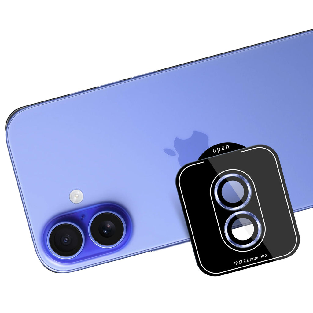 3mk Lens Protection Pro grūdintas stiklas, skirtas iPhone 17 – mėlynas