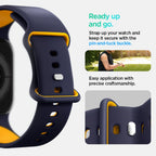 Spigen Nano Pop dirželis, skirtas Apple Watch 40/41/42 mm – tamsiai mėlyna/oranžinė