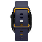 Spigen Nano Pop dirželis, skirtas Apple Watch 40/41/42 mm – tamsiai mėlyna/oranžinė