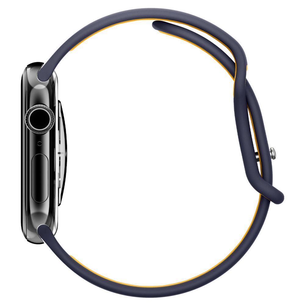 Spigen Nano Pop dirželis, skirtas Apple Watch 40/41/42 mm – tamsiai mėlyna/oranžinė