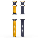 Spigen Nano Pop dirželis, skirtas Apple Watch 40/41/42 mm – tamsiai mėlyna/oranžinė