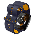Spigen Nano Pop dirželis, skirtas Apple Watch 40/41/42 mm – tamsiai mėlyna/oranžinė
