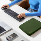 Tech-Protect Defender nešiojamojo kompiuterio dėklas 13-14 - Žalias -- Laptop Bags