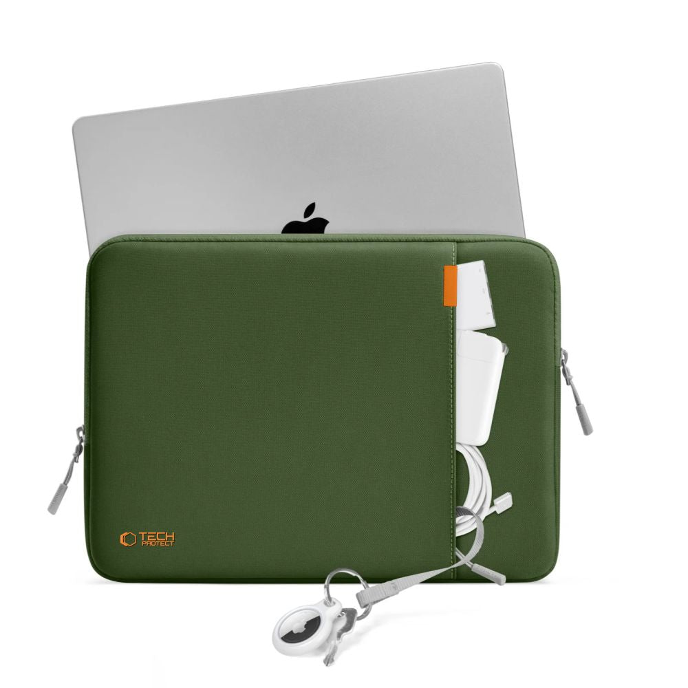 Tech-Protect Defender nešiojamojo kompiuterio dėklas 13-14 - Žalias -- Laptop Bags