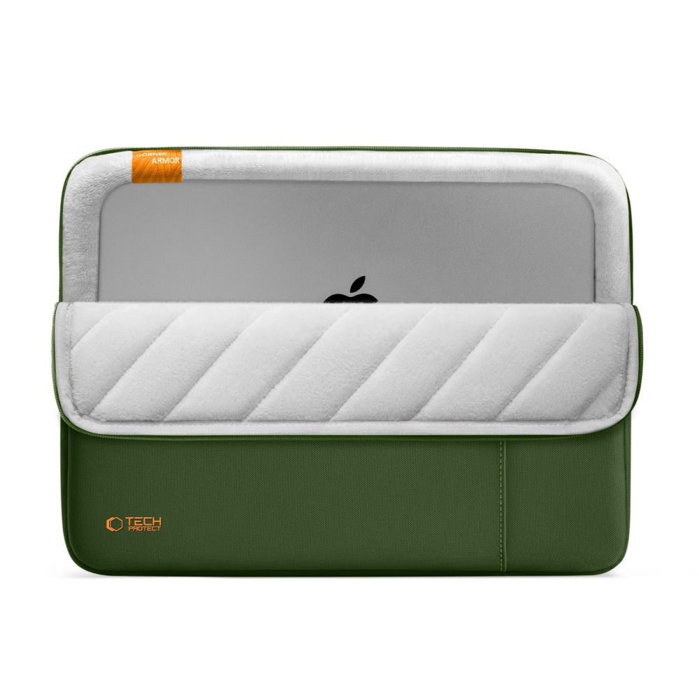 Tech-Protect Defender nešiojamojo kompiuterio dėklas 13-14 - Žalias -- Laptop Bags