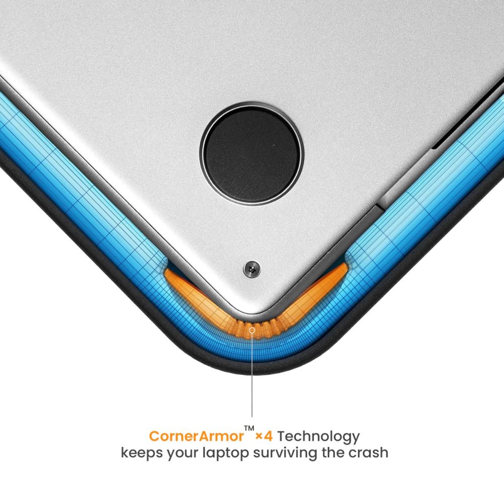 Tech-Protect Defender nešiojamojo kompiuterio dėklas 13-14 - Žalias -- Laptop Bags