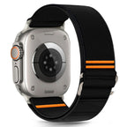 Tech-Protect nailoninis dirželis, skirtas Apple Watch 44 / 45 / 46 / 49 mm - juodas -- Apple Watch 44